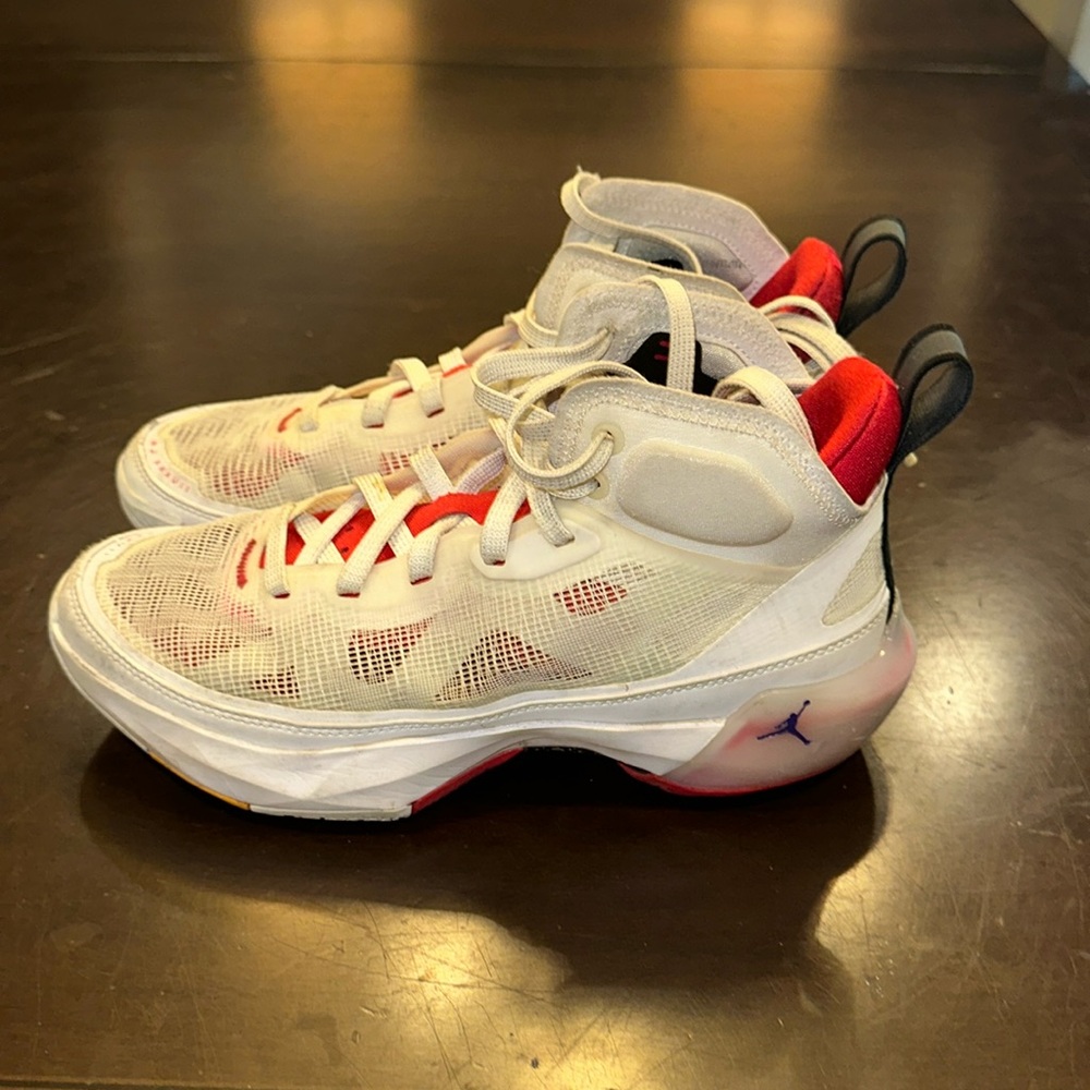 Jordan Athletic Shoes - White and Red